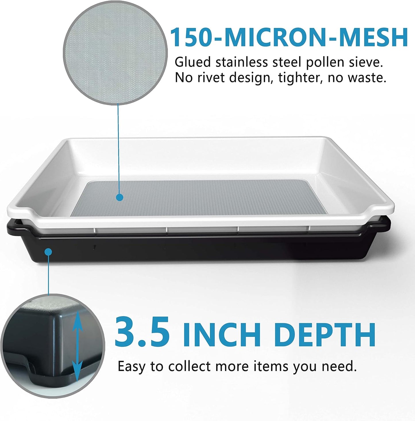 Naturehydro Trimming Tray/Shake Tray met Dry Sift Tools Trim Bin 