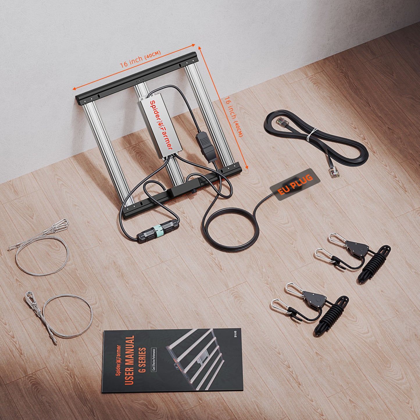 spider farmer g1500 kweeklamp voor tent | g1500 grow tent lighting 90x90 | g1500 grow zeltbeleuchtung