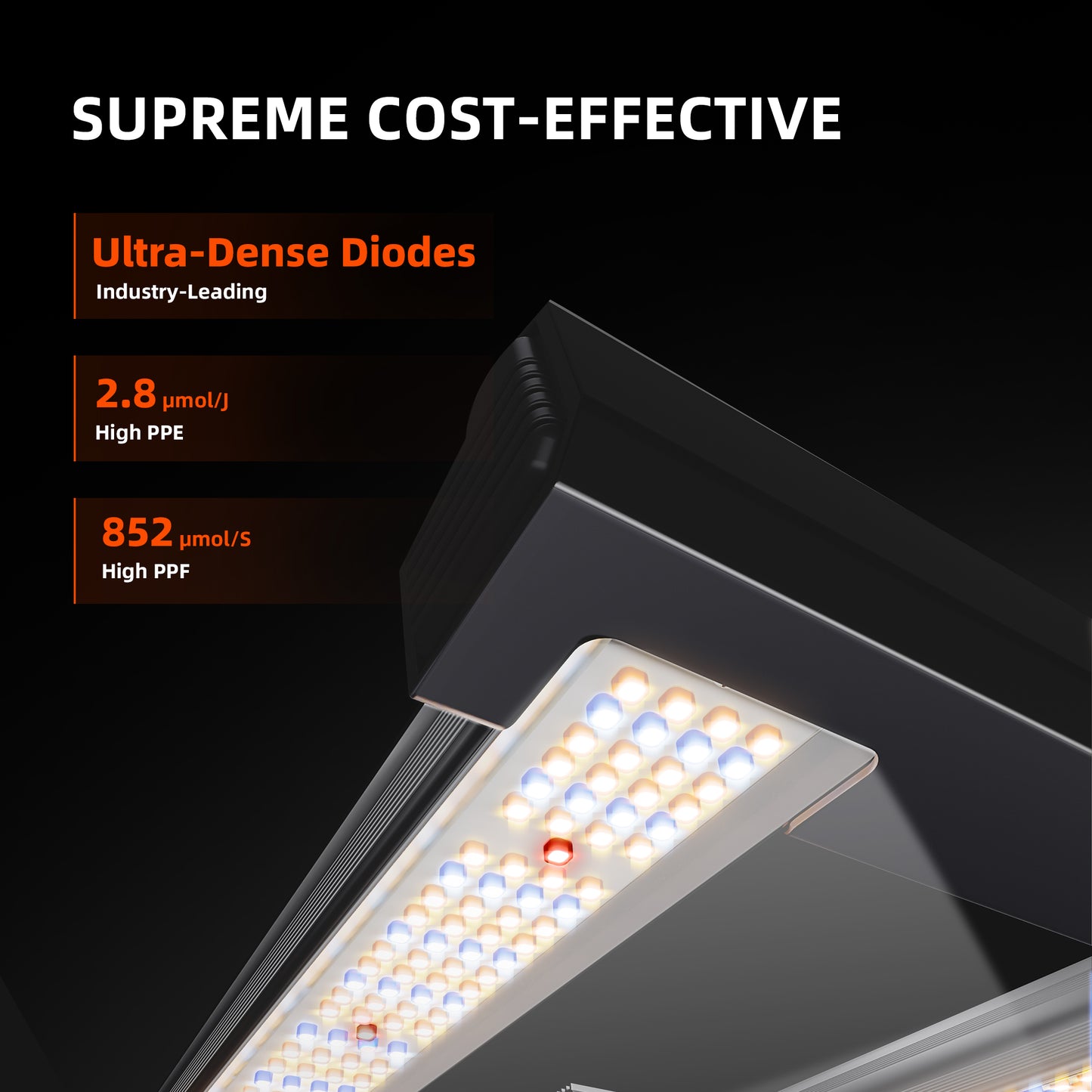 Spider Farmer G3000 2.8 µmol/J LED Grow Light