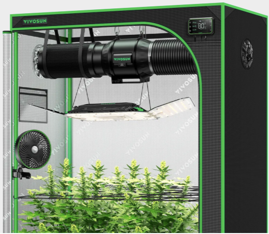 Vivosun Smart Kweektent Kit GIY-SGS-52 Pro 2×5 – Complete Indoor Grow Kit met 200W LED, App-Controller & Ventilatiesysteem