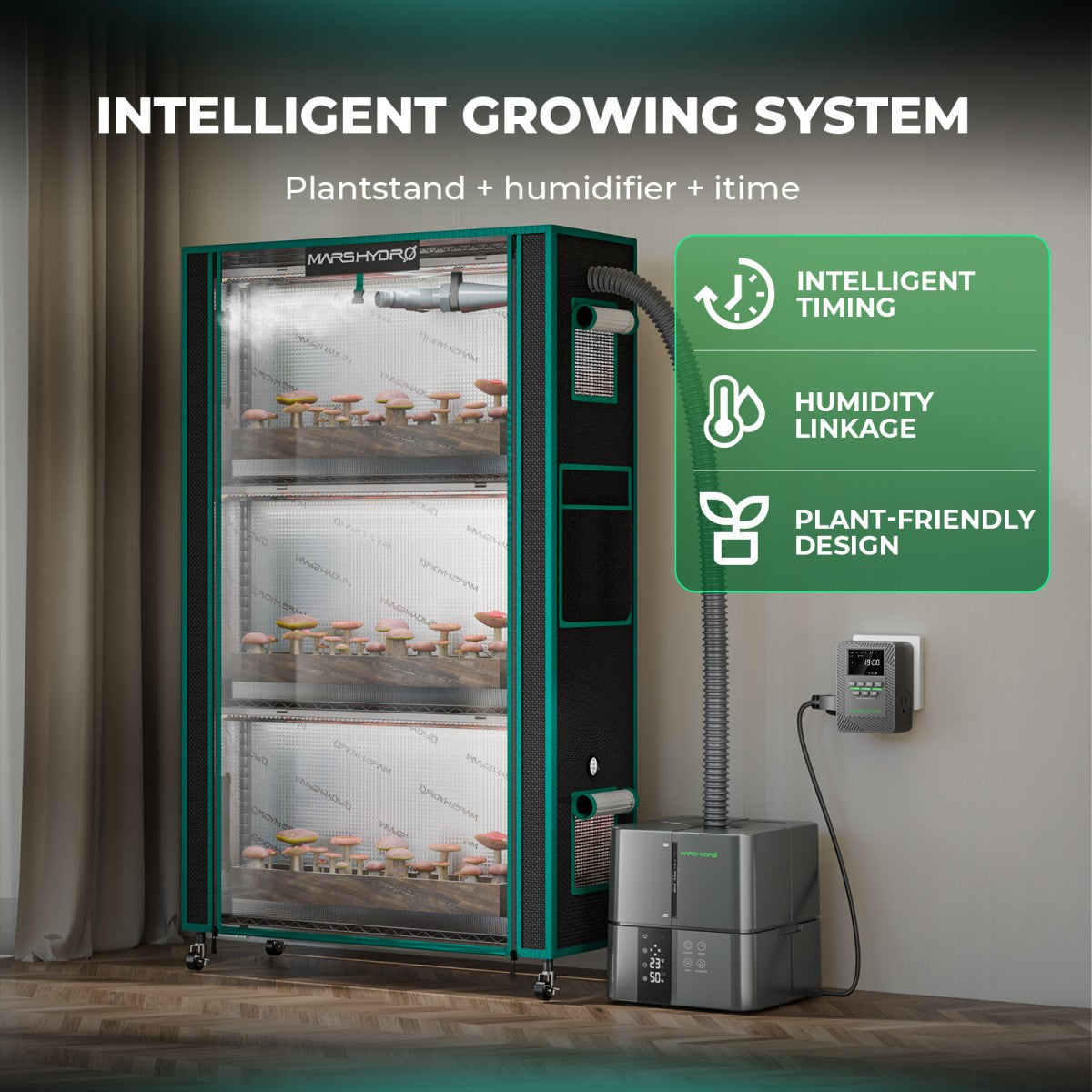 Full-spectrum LED plantenrek – indoor plant rack – Pflanzenregal Grow Light