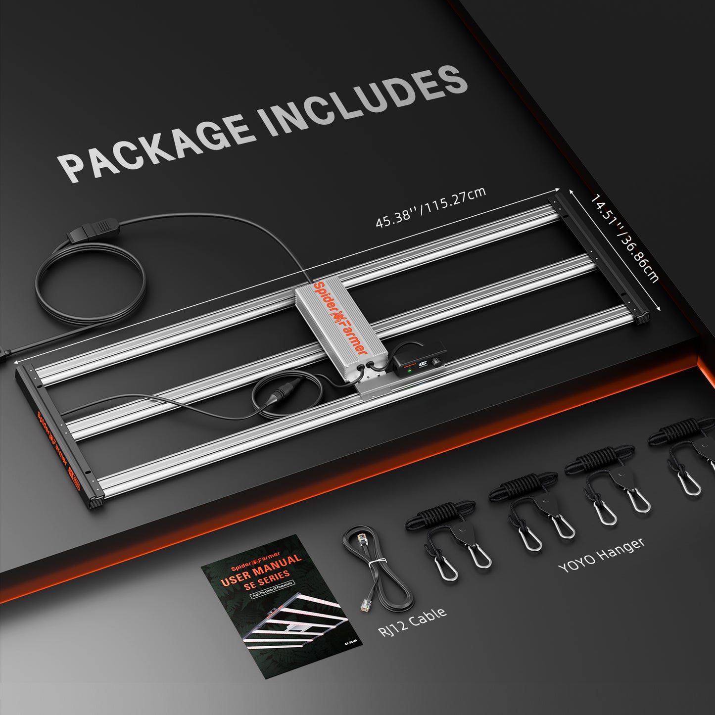 spider farmer se4500 diepe lichtpenetratie | se4500 deep light penetration | se4500 tiefenlicht pflanzenlampe