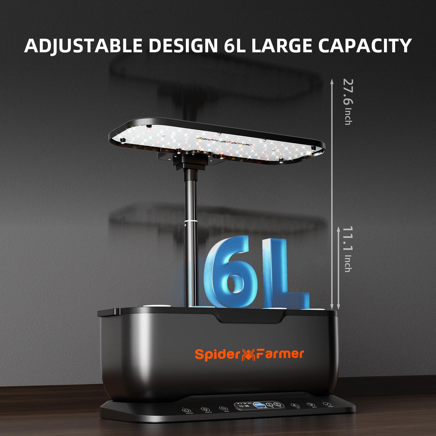 Spider Farmer 60×40×50 cm Indoor Grow Tent – 2000D Reflective Grow Tent + SmartG12 Hydroponic System