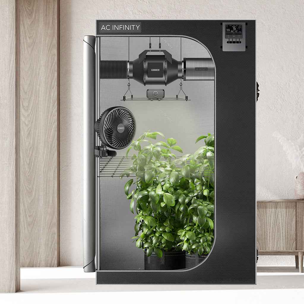 AC Infinity Advance Kweektent Kit 60×60×180 cm – Complete Smart Grow Kit met WiFi Controller, 100W LED & Ventilatiesysteem