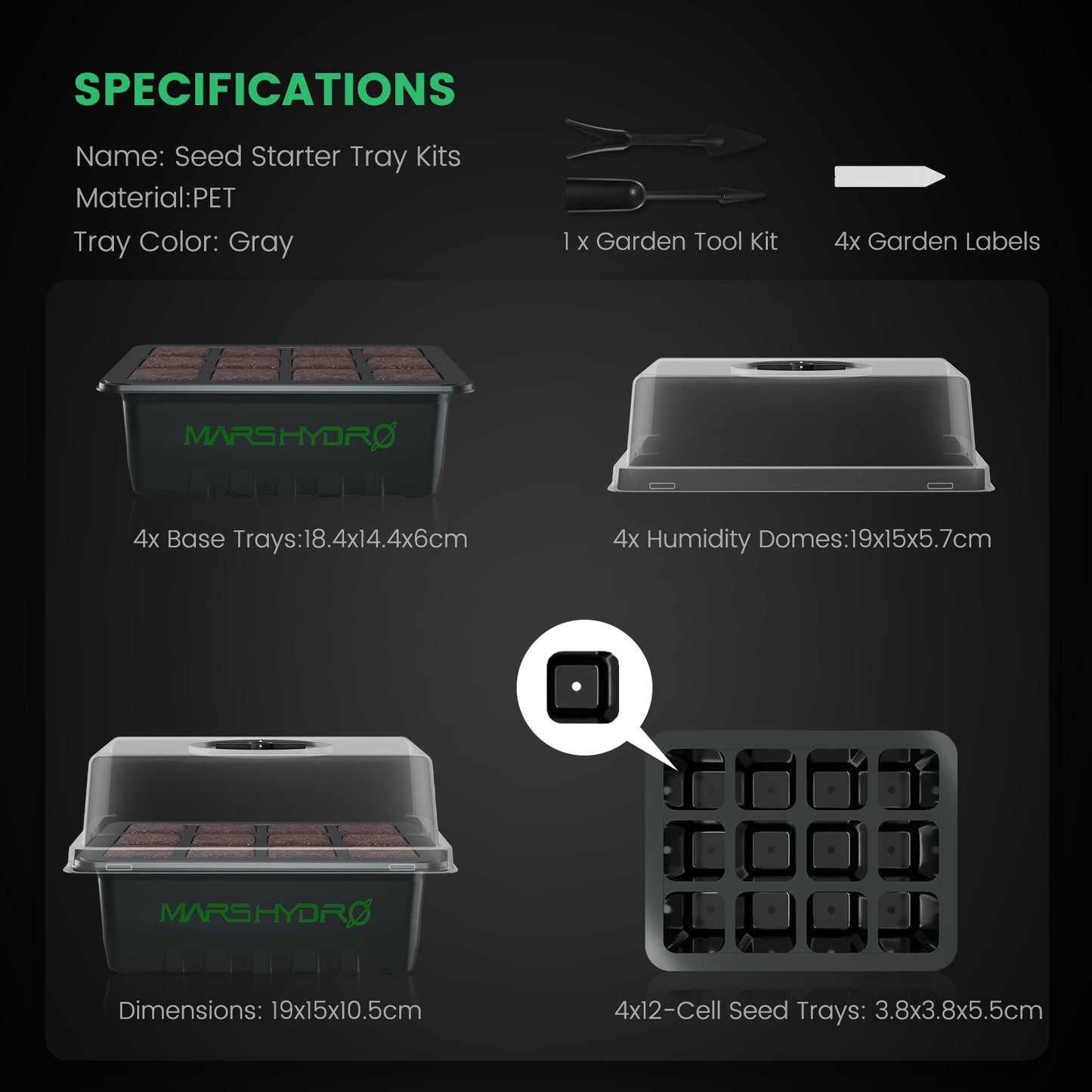 Mars Hydro Seed Trays 4-pack