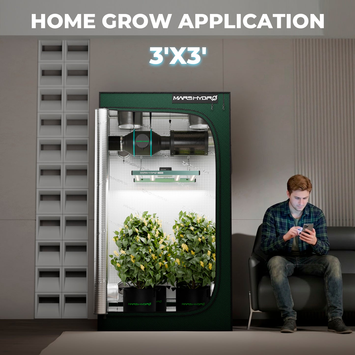 Mars Hydro FC3000 300W Bridgelux 3030 LED verlichting | Mars Hydro FC3000 300W Bridgelux 3030 LED grow light | Mars Hydro FC3000 300W Bridgelux 3030 LED Growlampe