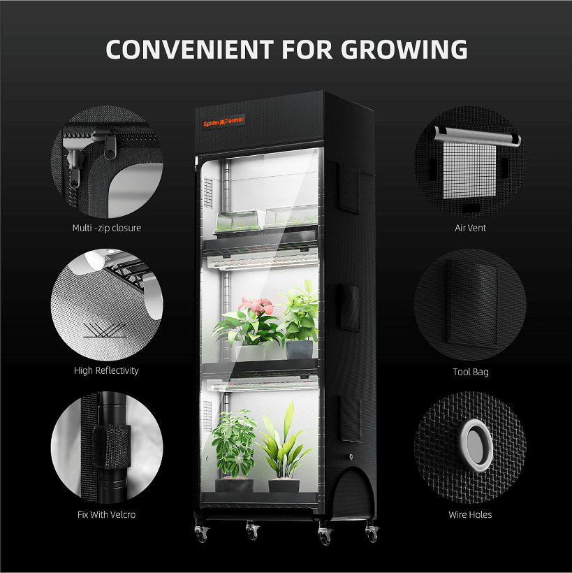 Spider Farmer Grow 4 Layer Plant Stand including Grow Lights 108W