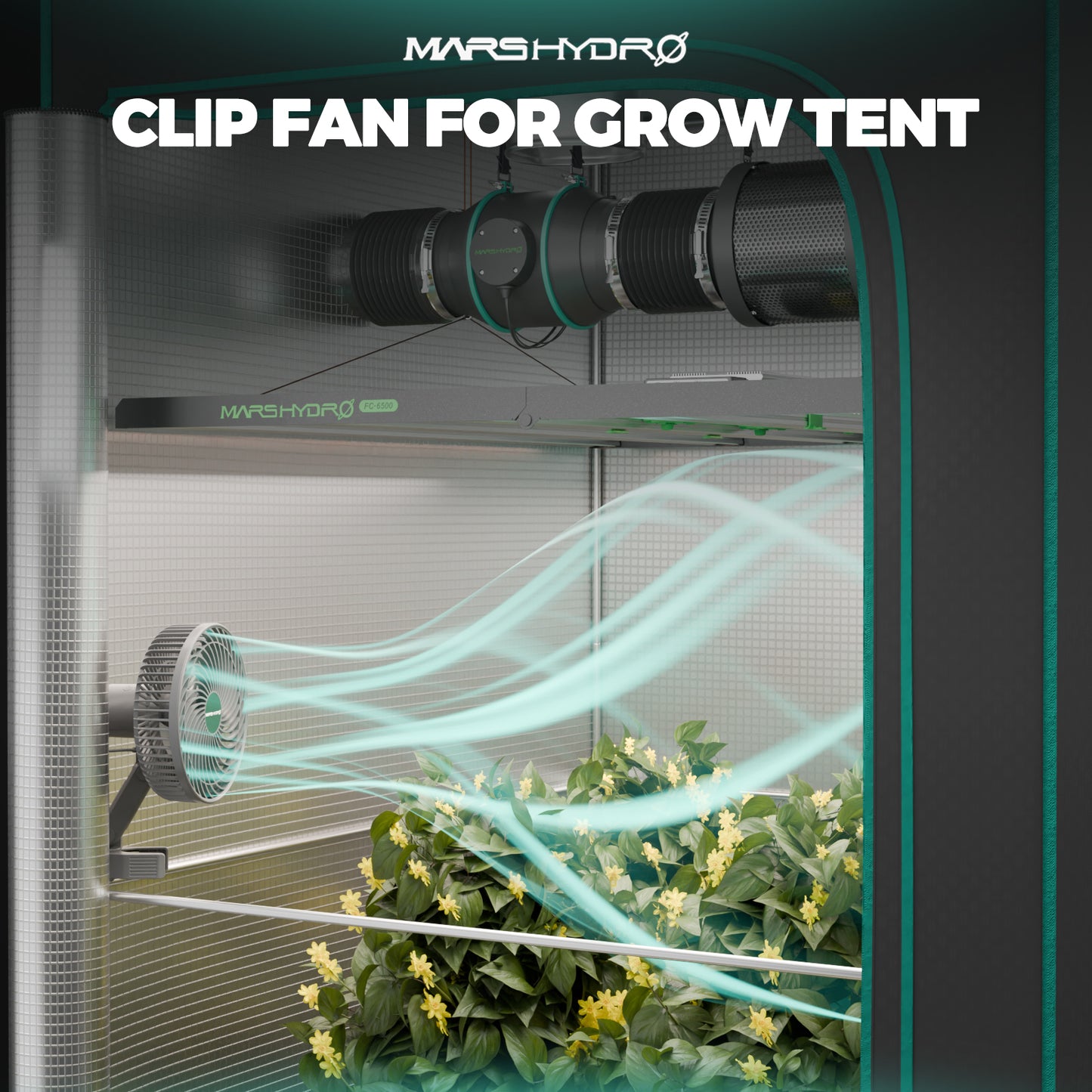 Mars Hydro SP3000 Complete Grow Tent Kit – 300W LED + 120×60×180 cm Tent + iFresh Ventilatiesysteem