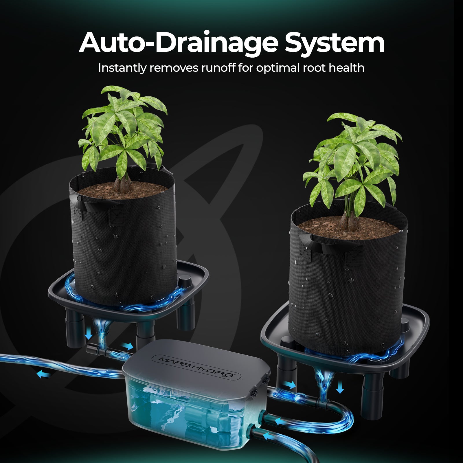 Mars Hydro 25W waterpomp voor automatisch drainagewater afvoeren | Mars Hydro 25W water pump for automatic runoff drainage | Mars Hydro 25W Wasserpumpe zur automatischen Ablaufentwässerung