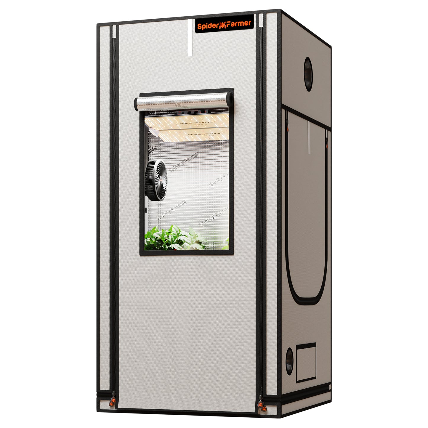 Spider Farmer 90×90×180 kweektent 2000D | Indoor grow tent 90×90×180 | Growzelt 90×90×180 2000D