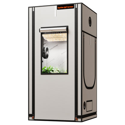Spider Farmer 90×90×180 kweektent 2000D | Indoor grow tent 90×90×180 | Growzelt 90×90×180 2000D