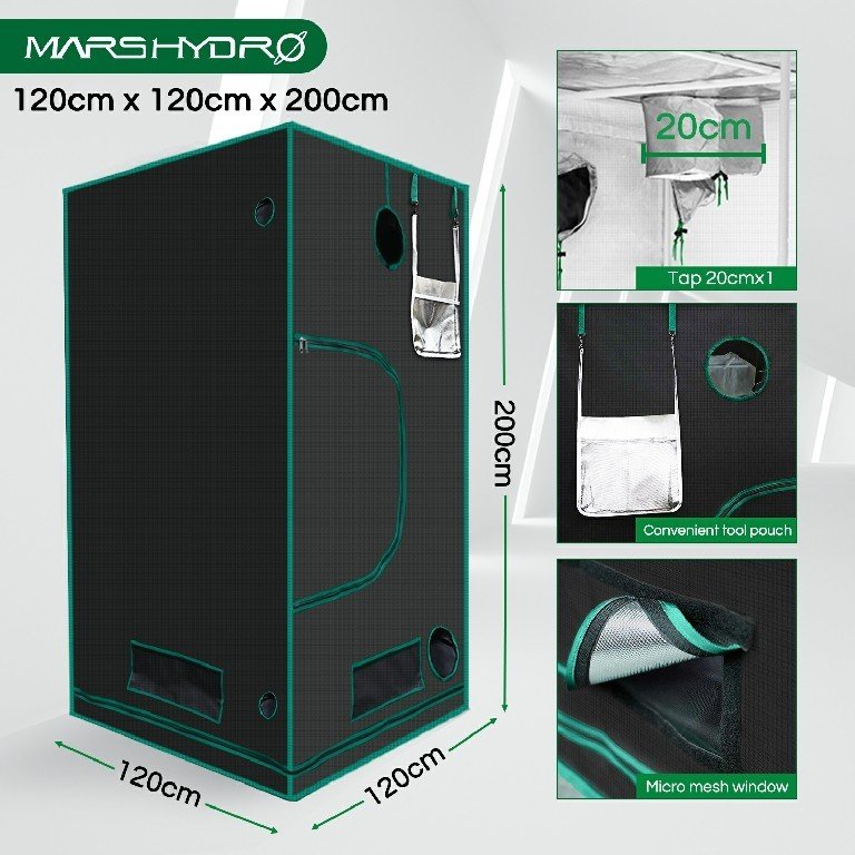 Mars Hydro 120x120x200 Grow Tent specs