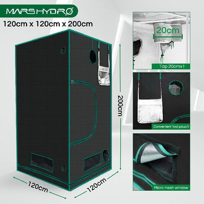 Mars Hydro 120x120x200 Grow Tent specs