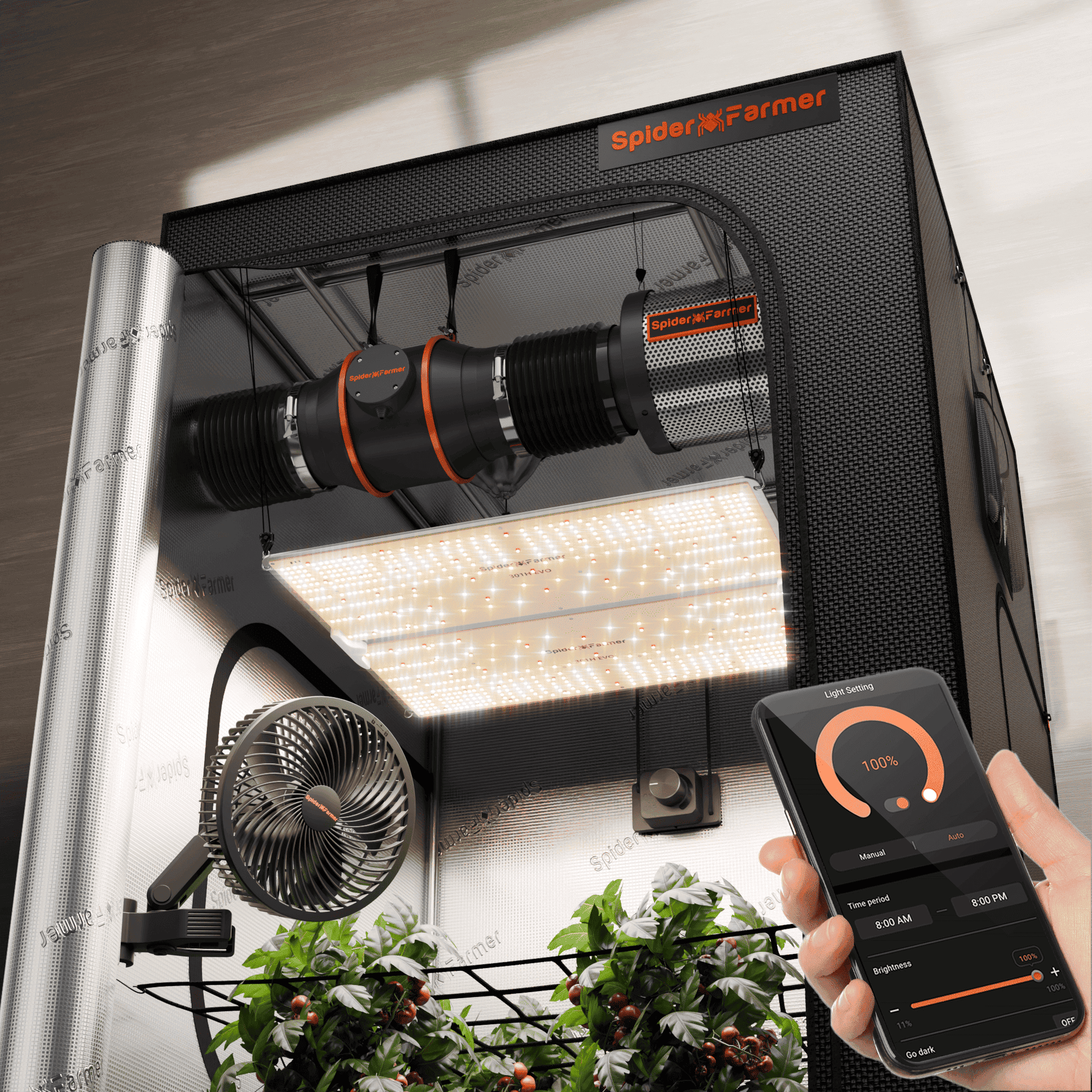 sf4000 evo complete kweektent set 2025 | sf4000 evo grow tent kit | sf4000 evo zelt set