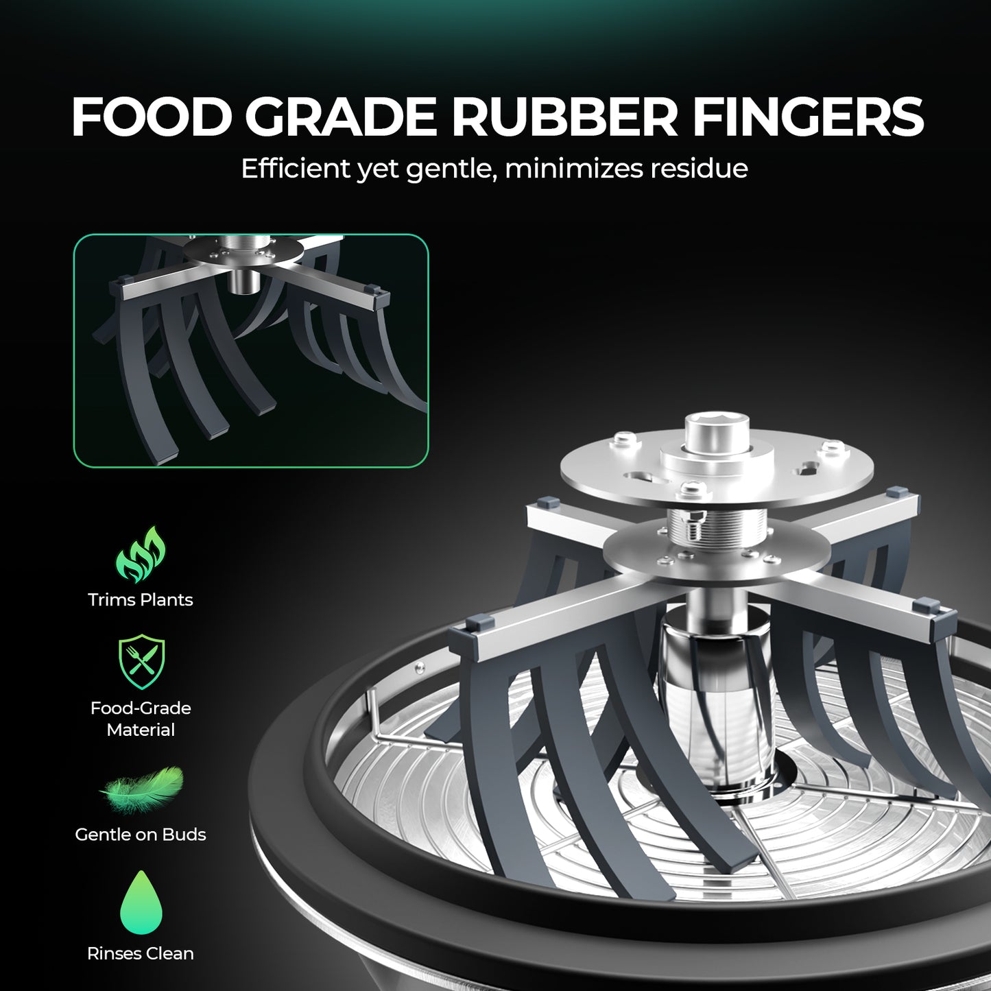 Mars Hydro Bowl Trimmer voor snelle bladverwijdering tijdens de oogst | Mars Hydro bowl trimmer for fast leaf removal during harvest | Mars Hydro Bowl-Trimmer zur schnellen Blattentfernung bei der Ernte