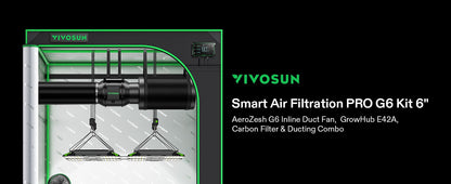 Vivosun AeroZesh G6 E42A Belüftungsset 6″