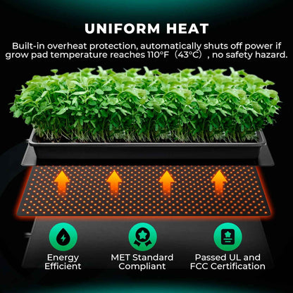 Mars Hydro 20W verwarmingsmat voor zaadkieming | Mars Hydro 20W heat mat for seed germination | Mars Hydro 20W Heizmatte für die Samenkeimung