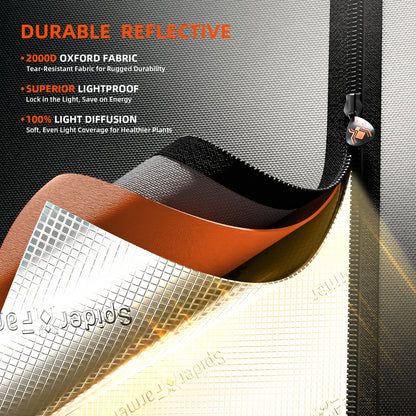 Kleine indoor kweektent 2000D stof | Small indoor grow tent 2000D fabric | Kleine Indoor Growbox 2000D Stoff