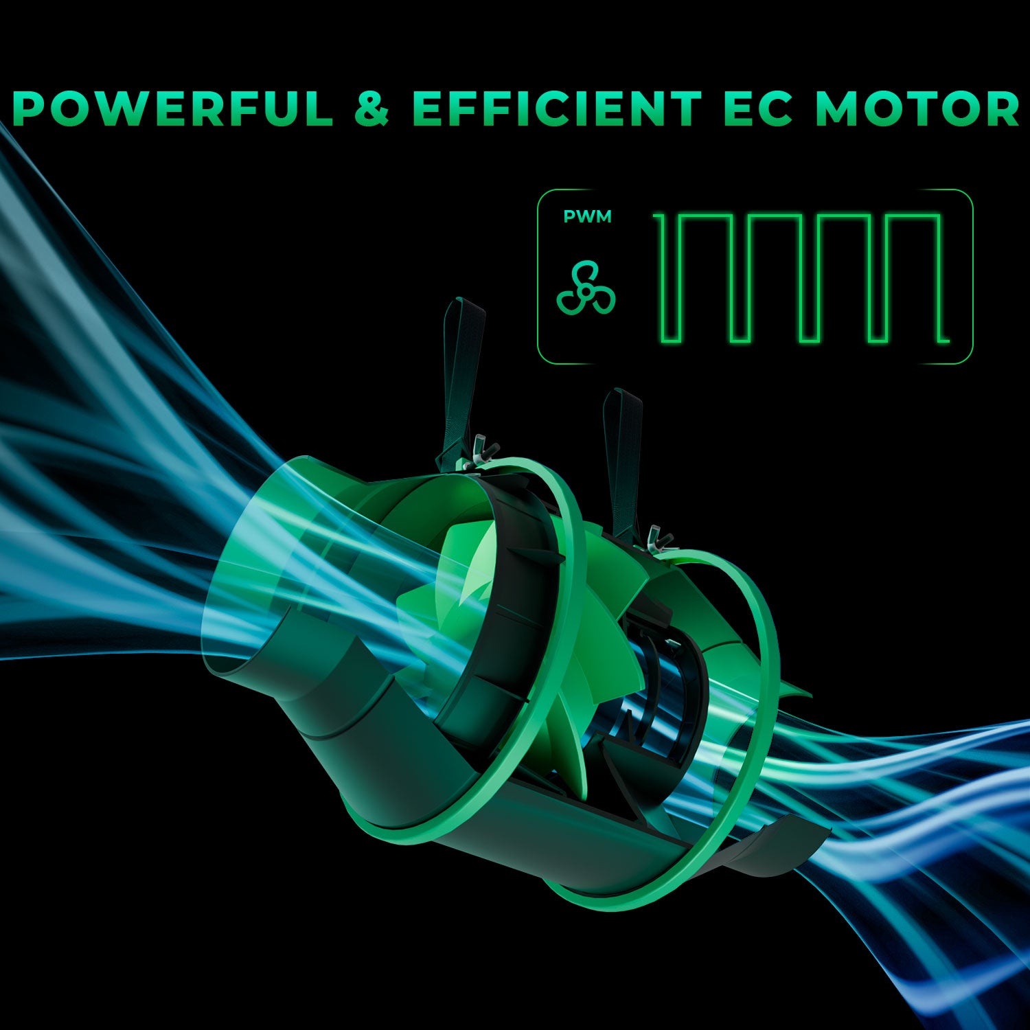 "Inline ventilator 15 cm met variabele snelheid voor kweekruimtes en binnenplanten"