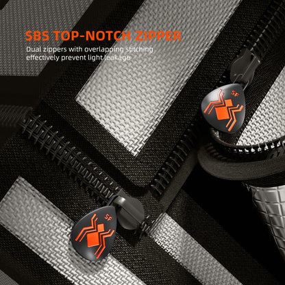 Spider Farmer witte mini tent voor kleine planten | White mini grow tent for small plants | Weißes Mini Growzelt für kleine Pflanzen