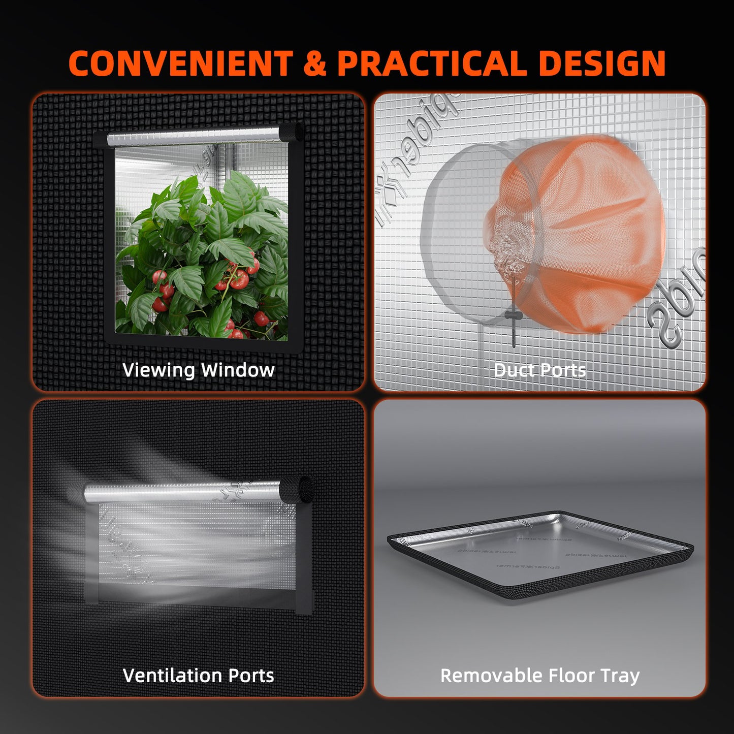 Reflecterende 1680D Spider Farmer kweektent | Reflective grow tent | Reflektierendes Growzelt