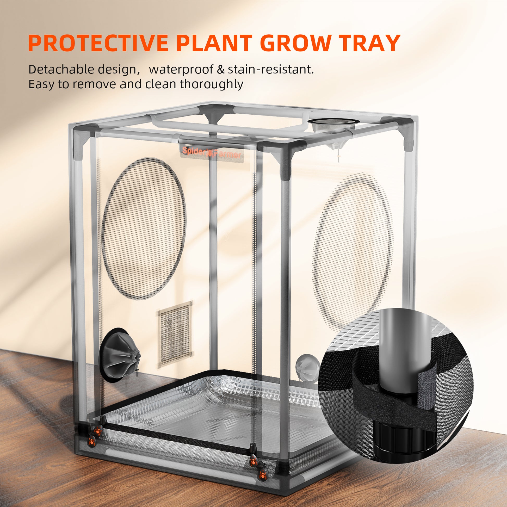 Spider Farmer tent voor stekken en klonen | Clone & seedling grow tent | Growzelt für Stecklinge und Klone