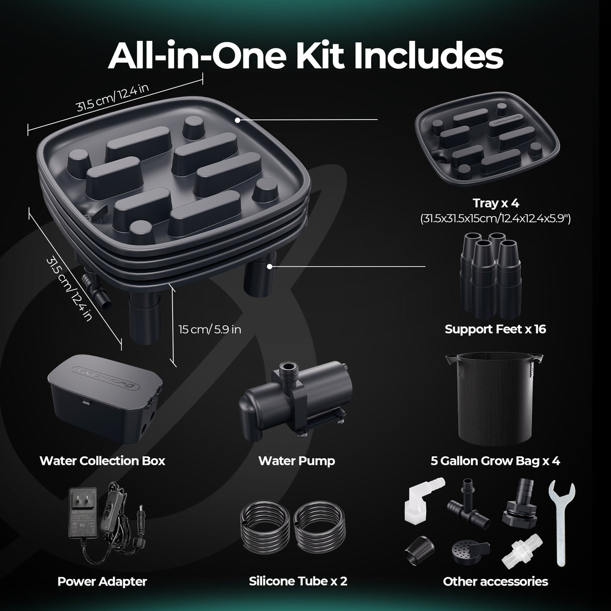 Mars Hydro runoff afvoer voor indoor kweektent | Mars Hydro runoff drainage for indoor grow tents | Mars Hydro Runoff-Ableitung für Indoor-Growzelte
