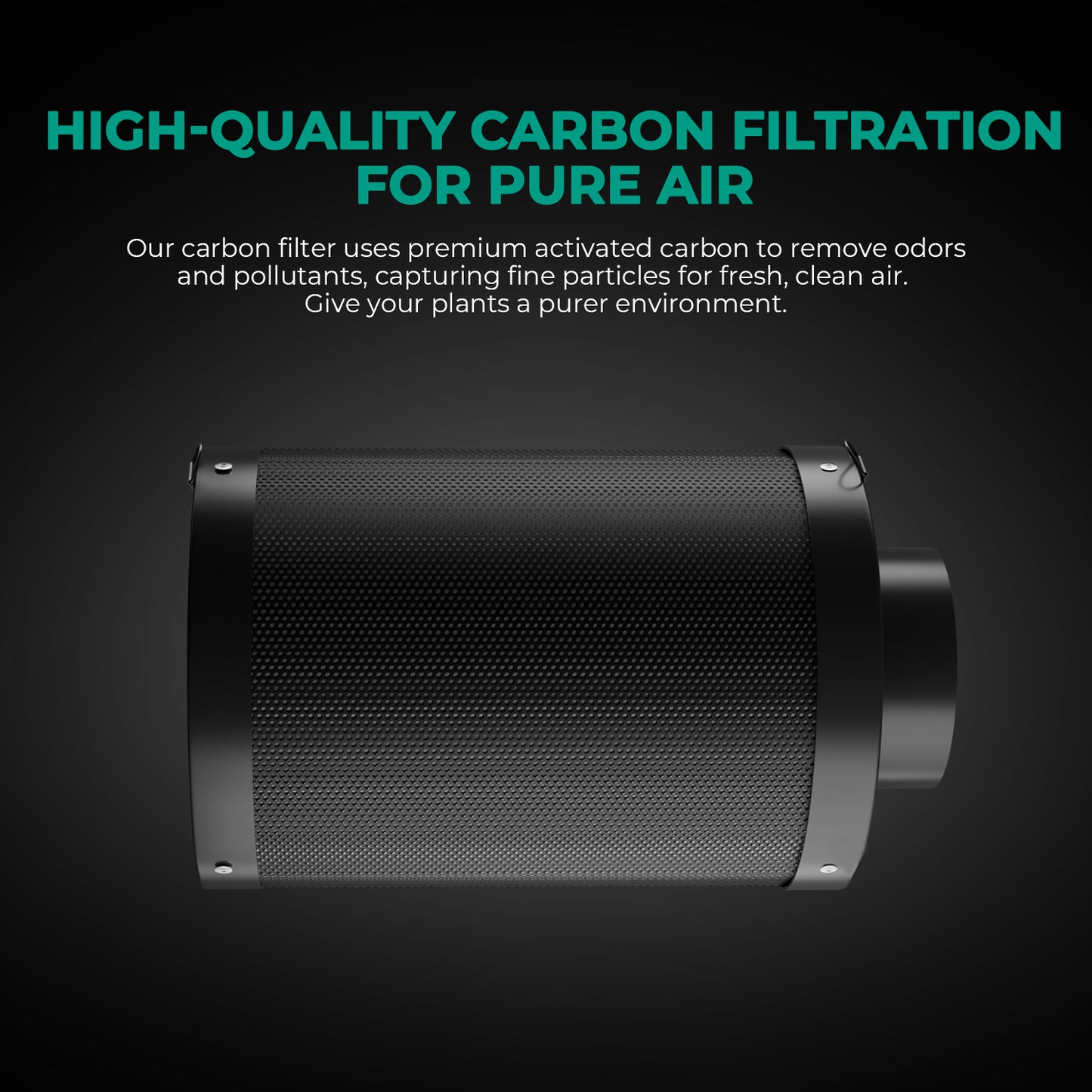 Mars Hydro 4" Carbon Filter Hervulbaar