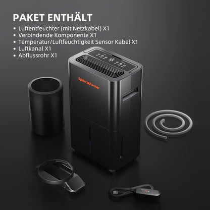 Spider Farmer ontvochtiger met continue afvoer | Spider Farmer dehumidifier with continuous drainage | Spider Farmer Luftentfeuchter mit Dauerablauf