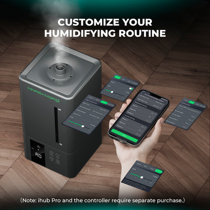 6L luchtbevochtiger voor 150x150 cm kweektent met automatische vochtregeling, smart grow tent humidifier mit iControl Integration