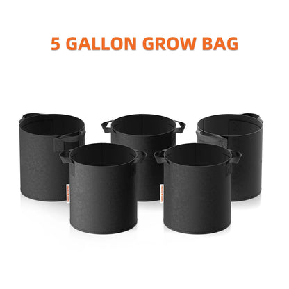 Spider Farmer 5 Gallon/19 Liter Grow Bag 5 Packs