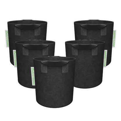 Mars Hydro 5 Gallon/19 Liter Grow Bag Plant Container (5 pak)