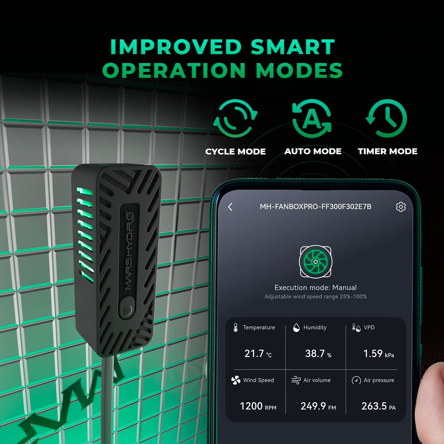 Mars Hydro iFresh 4″ (10 cm) Smart Inline-Kanalventilator