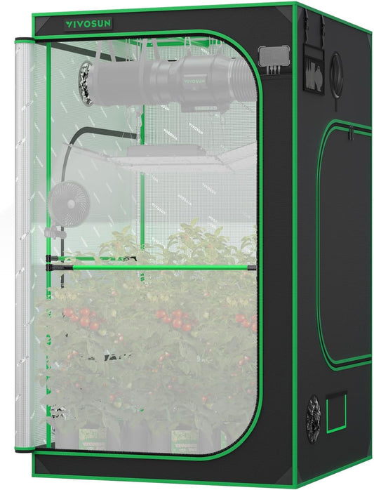 VIVOSUN P448 PRO Growzelt 120 cm x 120 cm x 200 cm