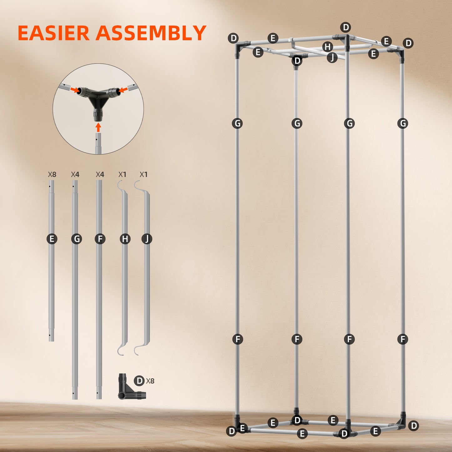 Compacte witte indoor kweektent | Compact white indoor grow tent | Kompaktes weißes Indoor Growzelt