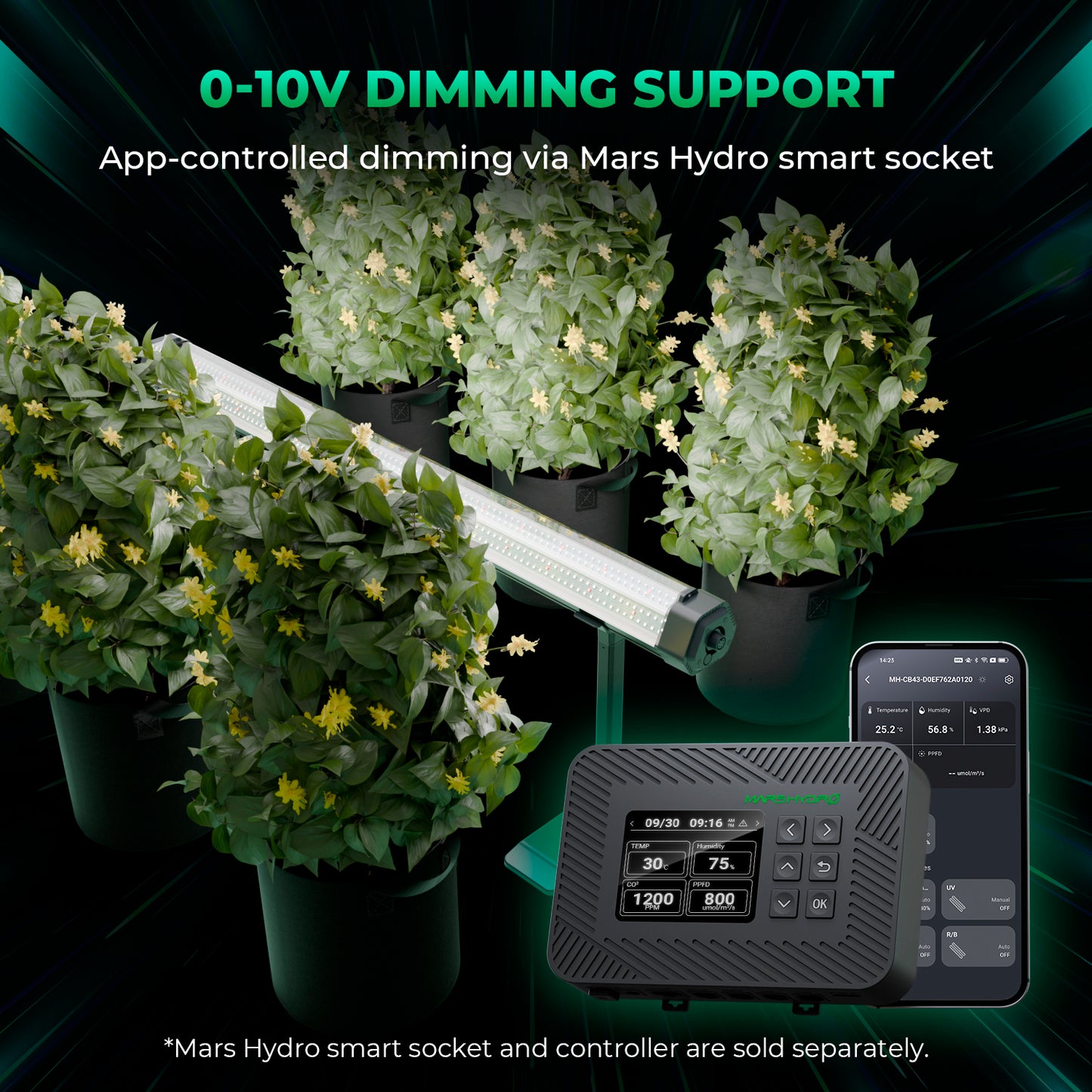 Under canopy LED verlichting voor kweektent – Under canopy lighting for grow tent – Unterdach Beleuchtung für Growzelt