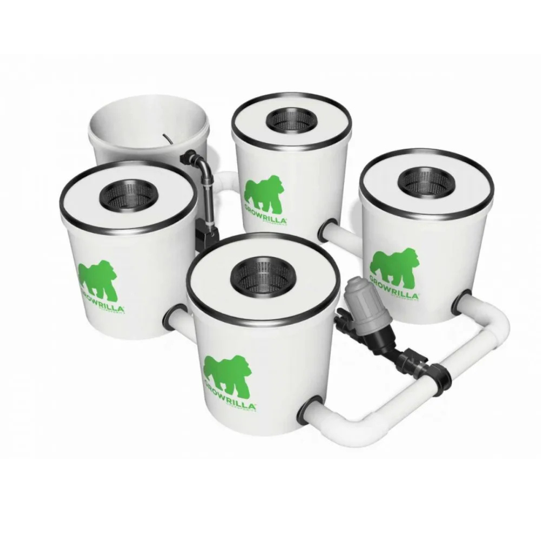 Growrilla RDWC PRO Hydroponic System – 4 Buckets