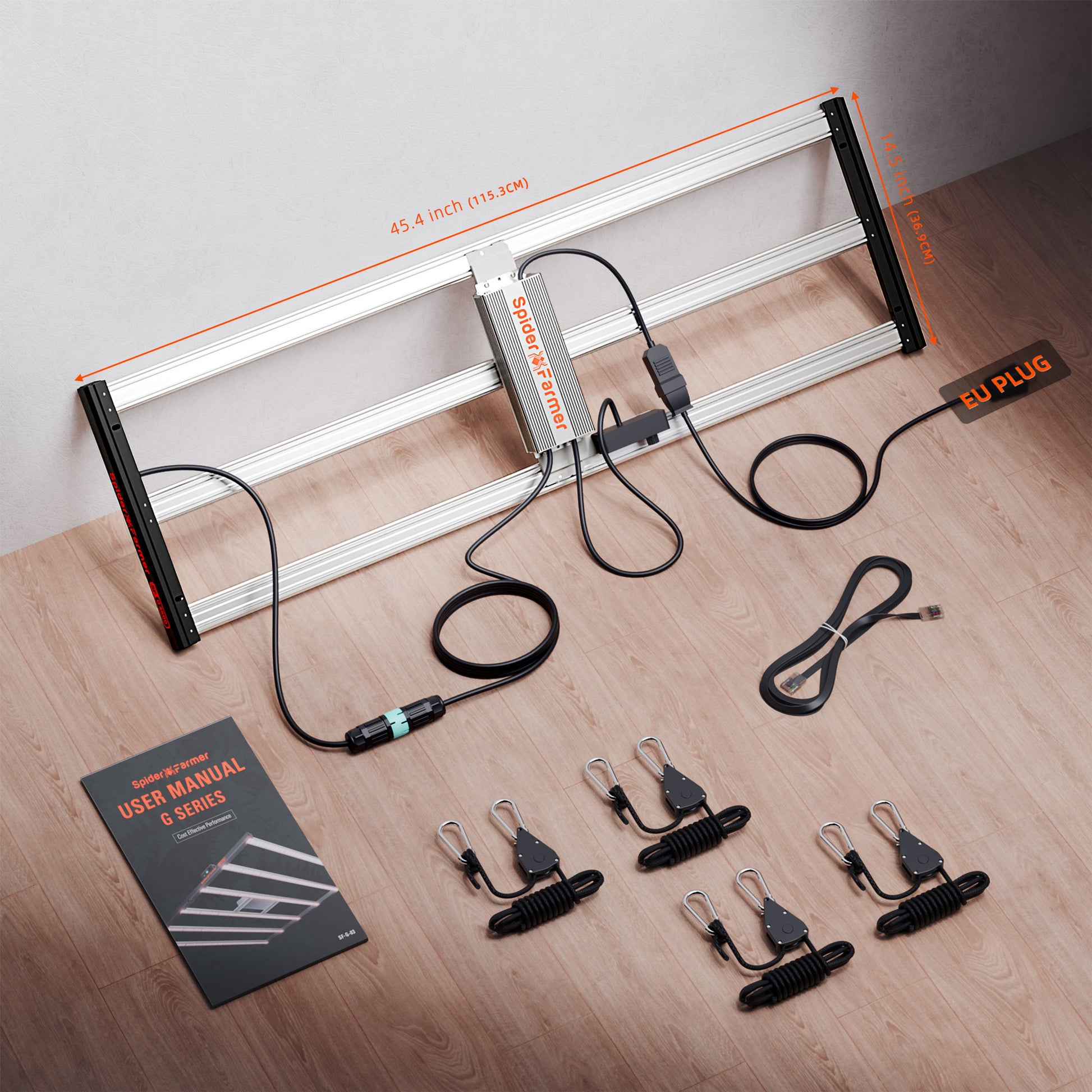 Growbox 70x140 cm LED verlichting mit App Steuerung und Dimmerfunktion