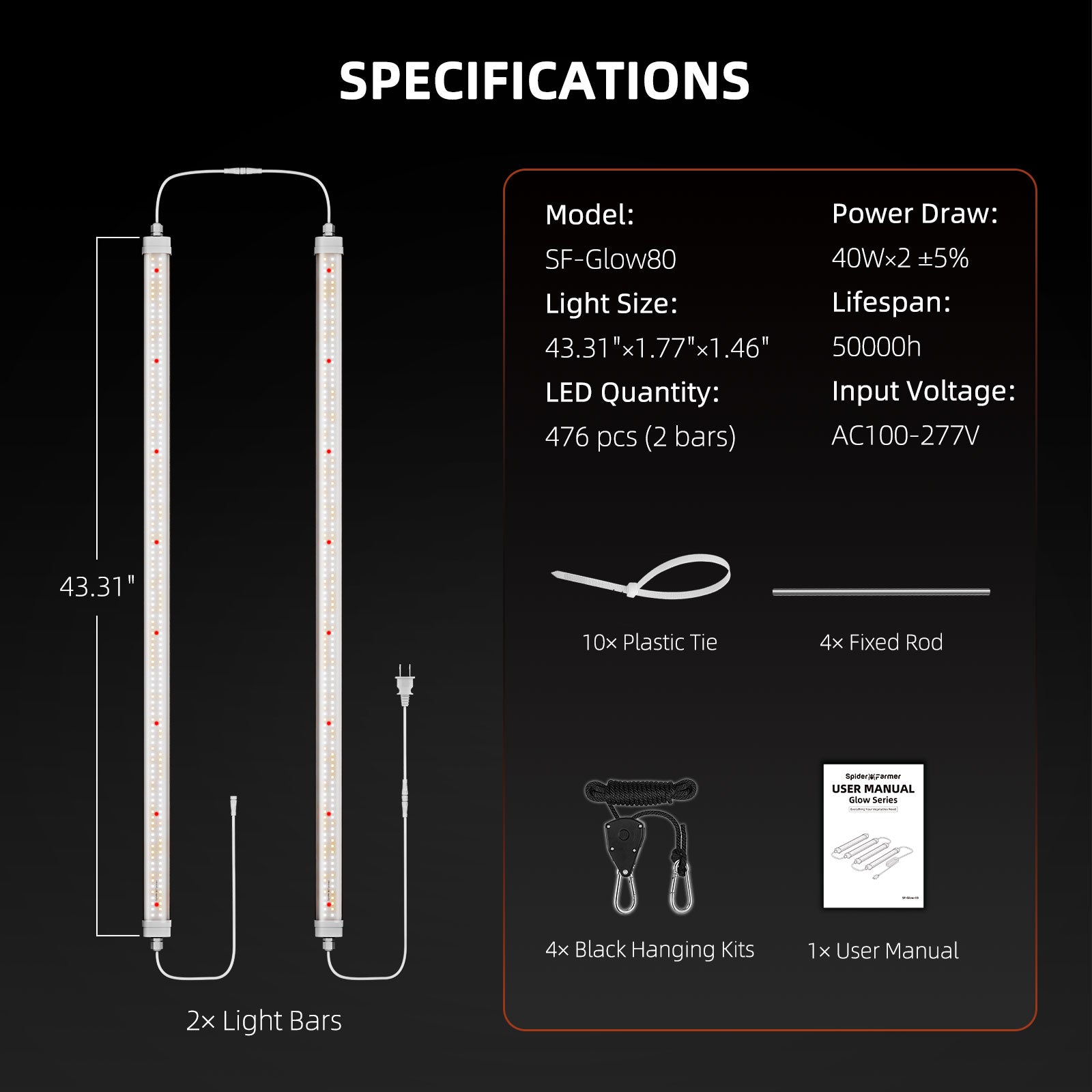 Spider Farmer Glow series LED verlichting | Glow series LED grow lighting | Glow Serie LED Pflanzenbeleuchtung