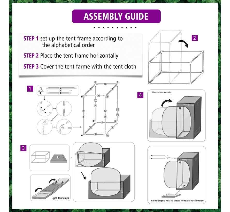 90x90x180 grow tent Spider Farmer 90x90 Grow Tent – Amsterdam Grow Supplier