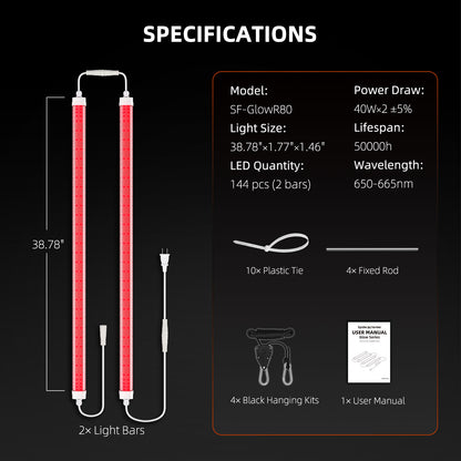 GlowR80 aanvulling voor LED’s boven 500W | Add-on grow light for 500W+ LEDs | Zusatzlicht für 500W+ LED-Systeme
