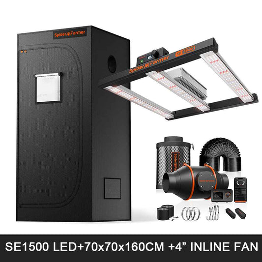 Spider Farmer SF7000 650W LED Complete Kweektent Set 150×150×200 cm Spider Farmer SF7000 650W LED Complete Kweektent Set 150×150×200 cm