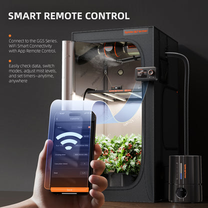 Slimme luchtvochtigheid controle voor binnenkweek – Smart humidity control for indoor growing – Intelligente Luftfeuchtigkeitskontrolle für Indoor-Anbau