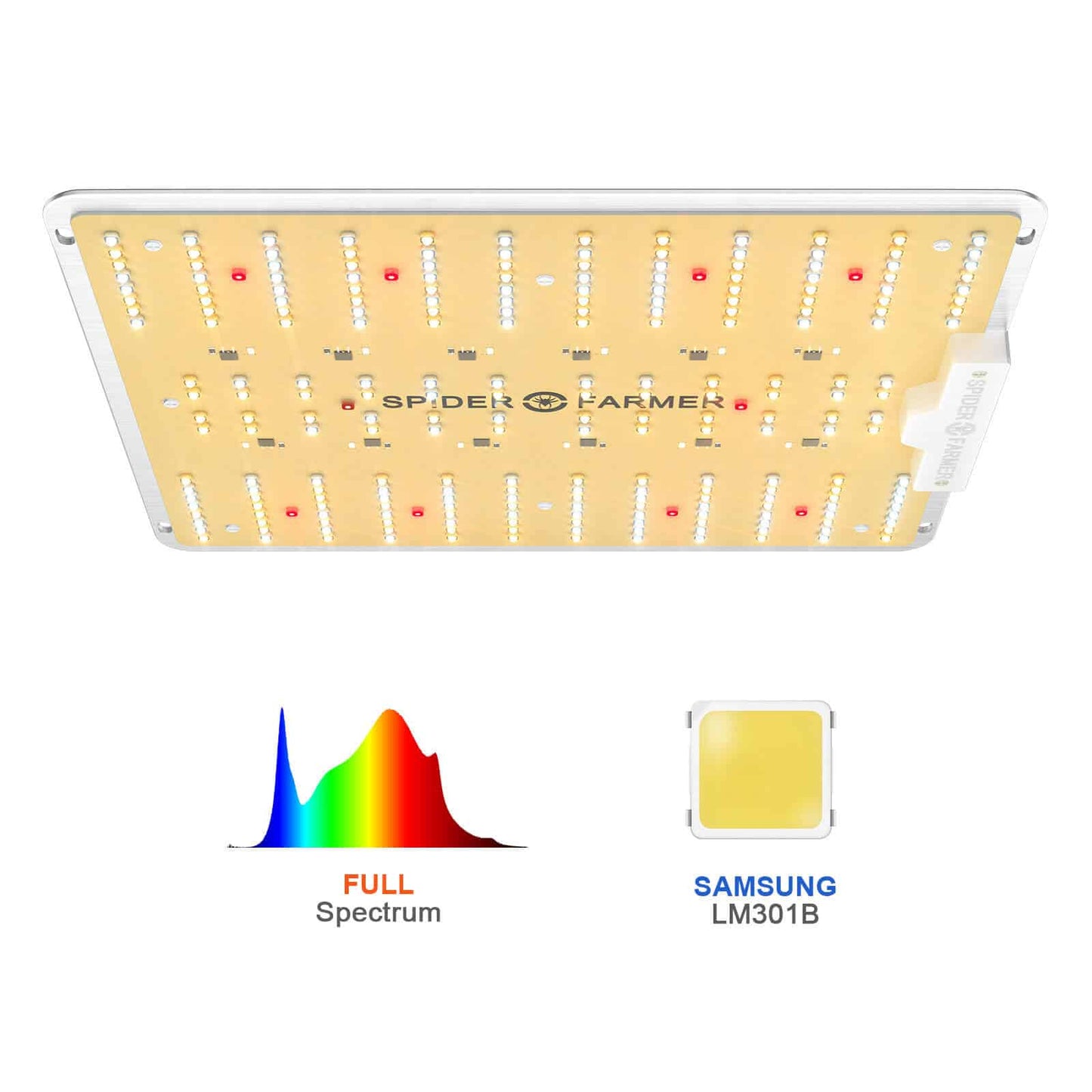 Spider Farmer SF1000D 100W 2.5 umol/J Full Spectrum LED Grow Light