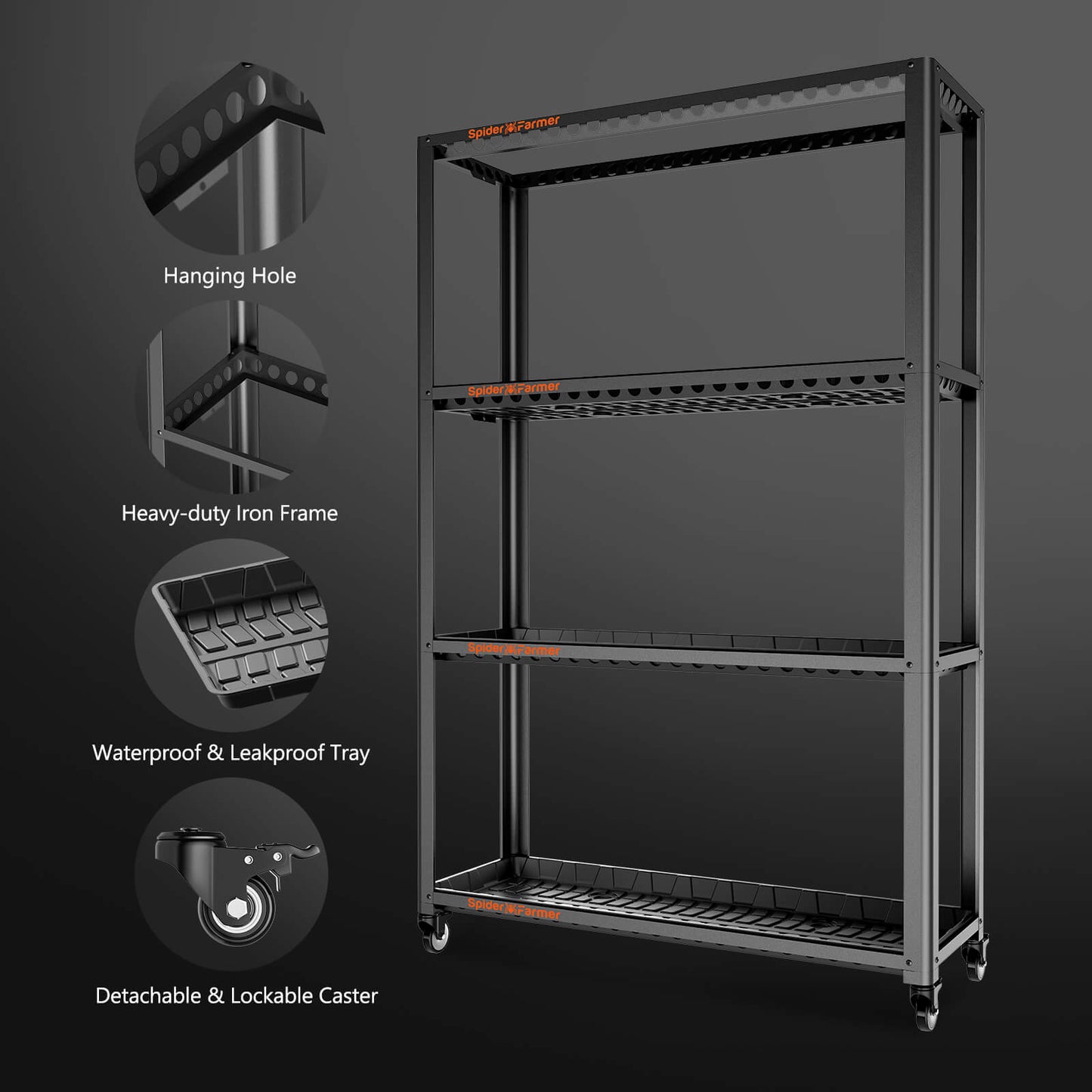 Spider Farmer SF600 Grow Cabinet Zimmerpflanzenregal