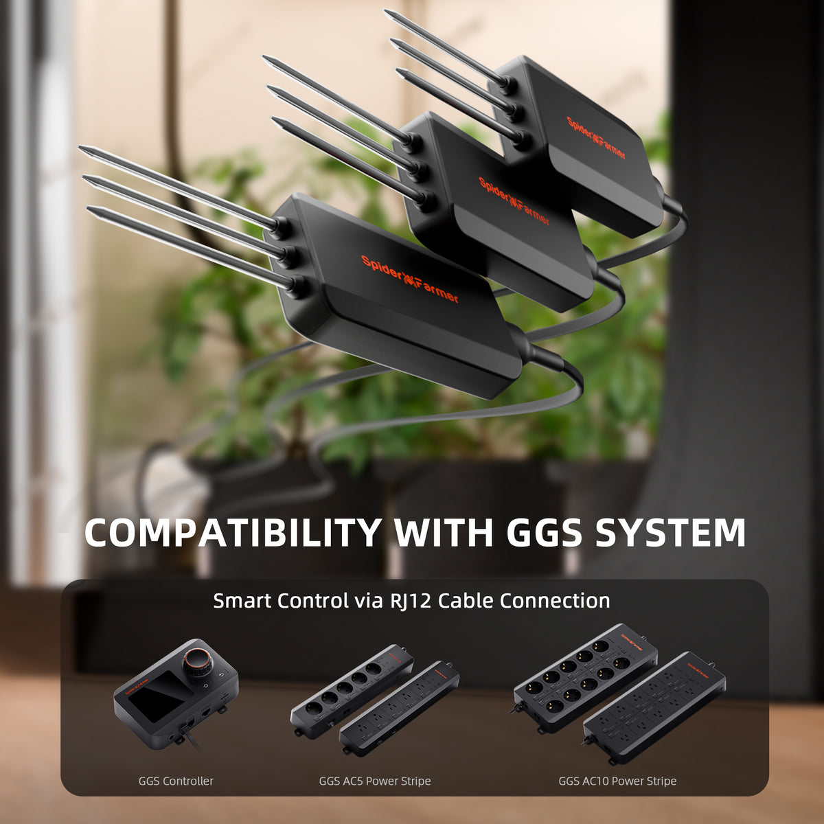 Spider Farmer GGS Controller met temperatuur en luchtvochtigheidssensor | Spider Farmer GGS Controller with temperature and humidity sensor | Spider Farmer GGS Controller mit Temperatur- und Luftfeuchtigkeitssensor