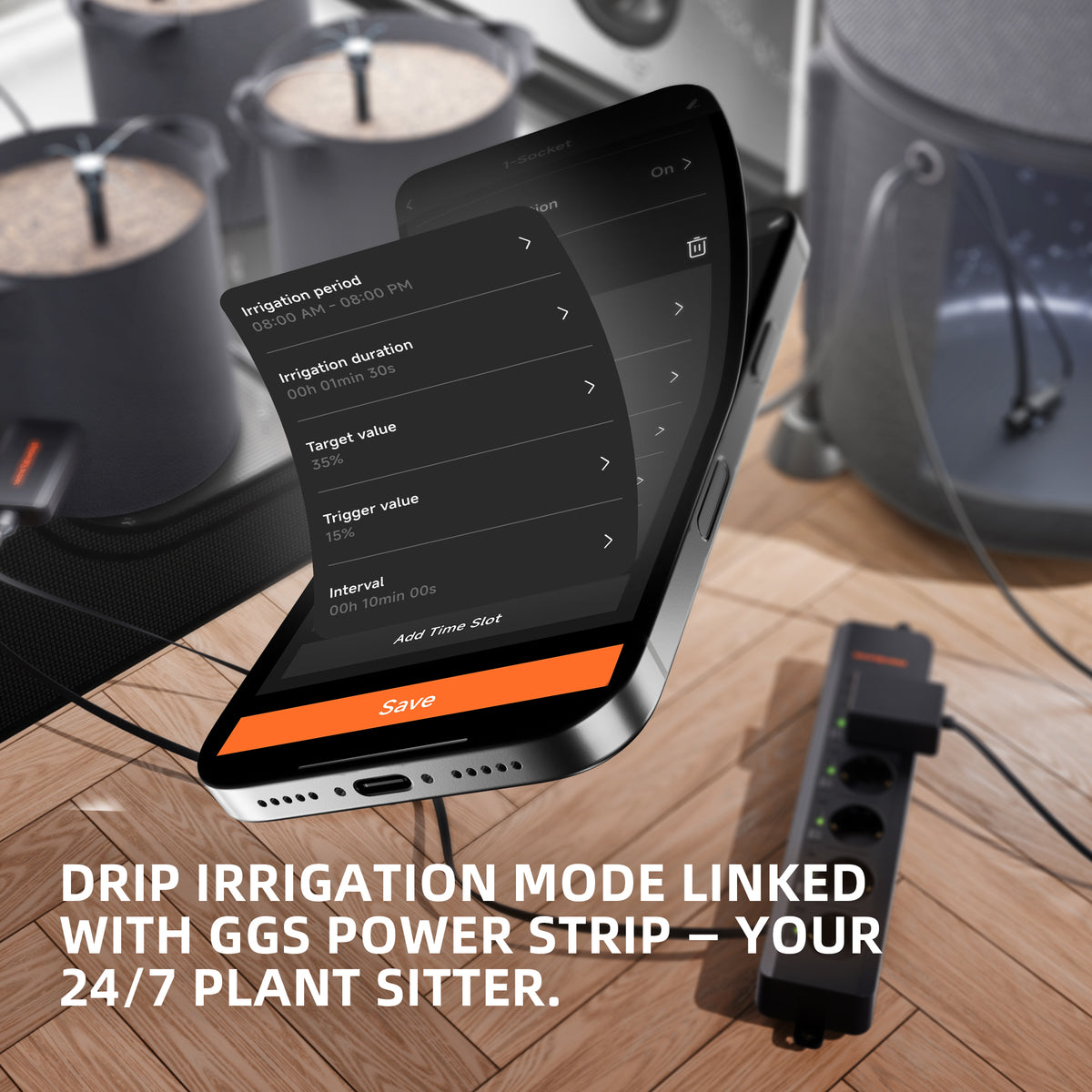 Spider Farmer Soil Sensor Pro voor slimme druppelirrigatie | Spider Farmer Soil Sensor Pro for smart drip irrigation | Spider Farmer Soil Sensor Pro für intelligente Tropfbewässerung