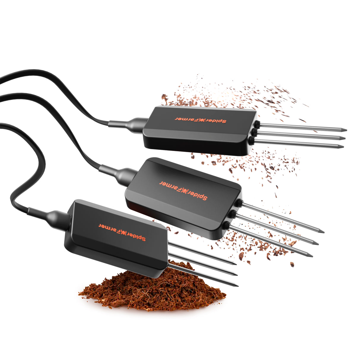 Spider Farmer slimme bodemsensor voor vocht EC en temperatuur | Spider Farmer smart soil sensor for moisture EC and temperature | Spider Farmer intelligenter Bodensensor für Feuchtigkeit EC und Temperatur