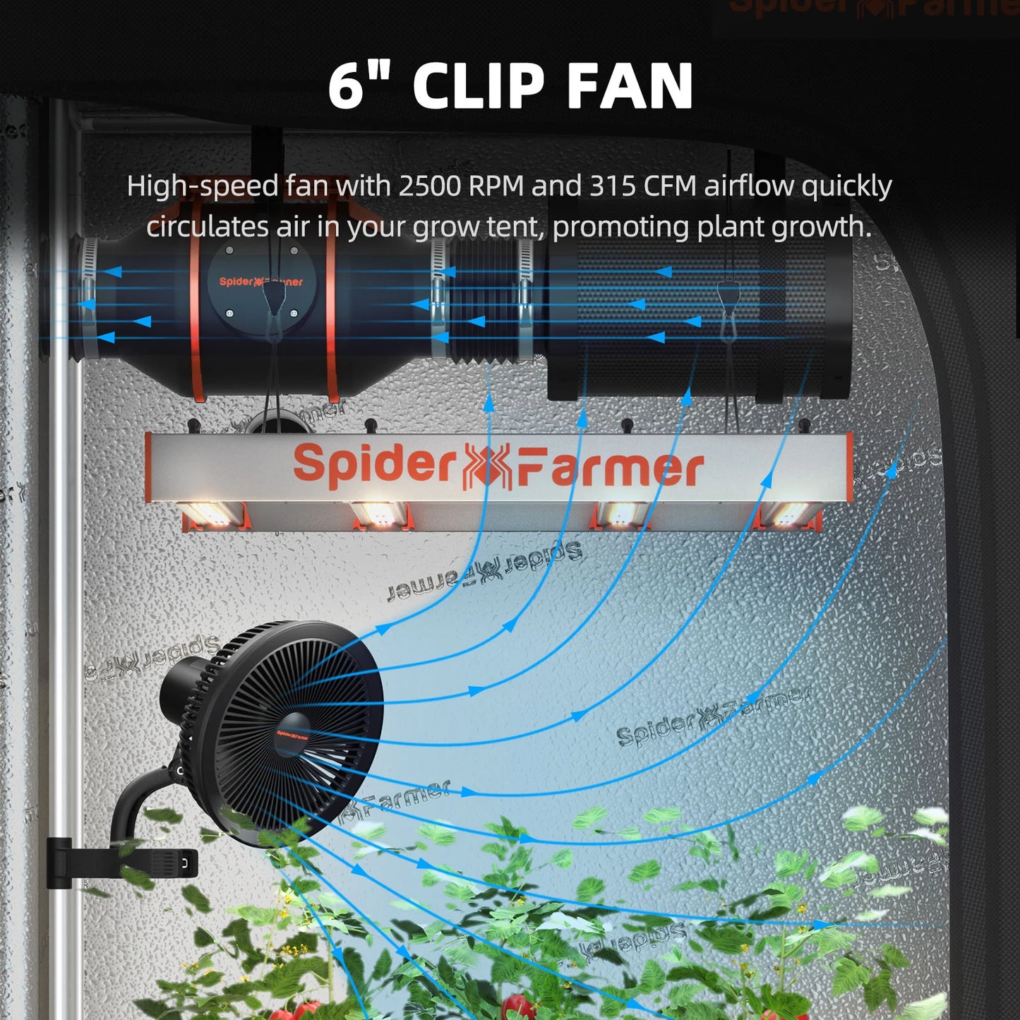 Spider Farmer G3000 Komplettes Grow-Kit 90x90x180cm Vollspektrum-Geschwindigkeitsregler