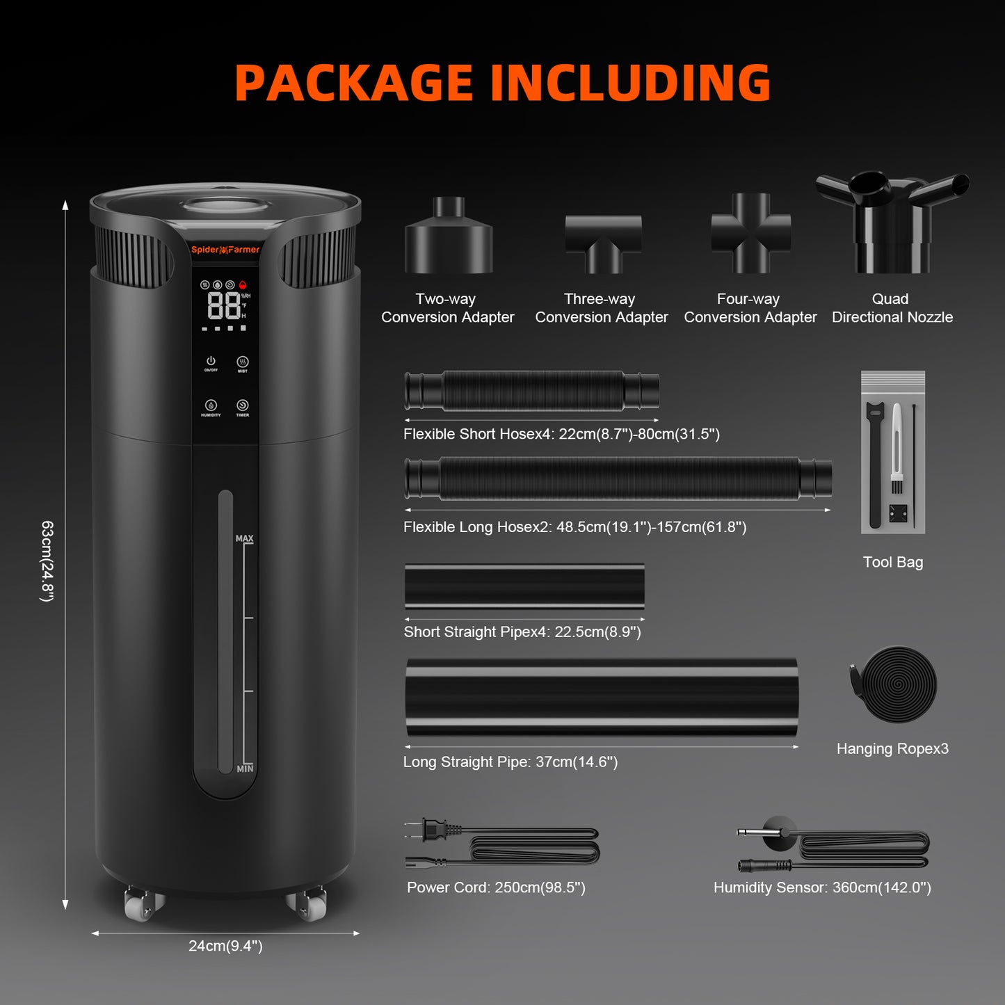 Professionele luchtbevochtiger voor commerciële binnenkweek | Professional humidifier for commercial indoor cultivation | Professioneller Luftbefeuchter für kommerziellen Indoor Anbau